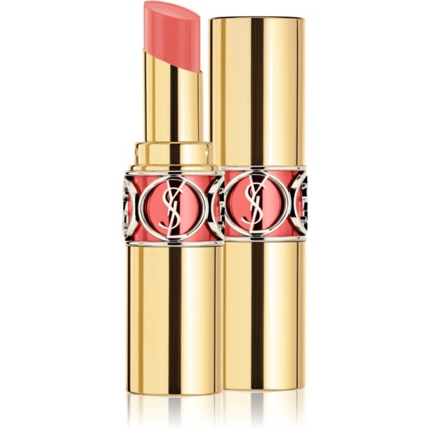 Yves Saint Laurent Rouge Volupté Shine Oil-In-Stick овлажняващо червило цвят 15 Corail Intuitive / Corail Spontini 3