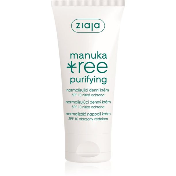 Ziaja Manuka Tree Purifying нормализиращ дневен крем SPF 10 50 мл.