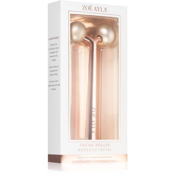 Zoë Ayla Facial Roller Rose Gold масажно валяче за лице 1 бр.