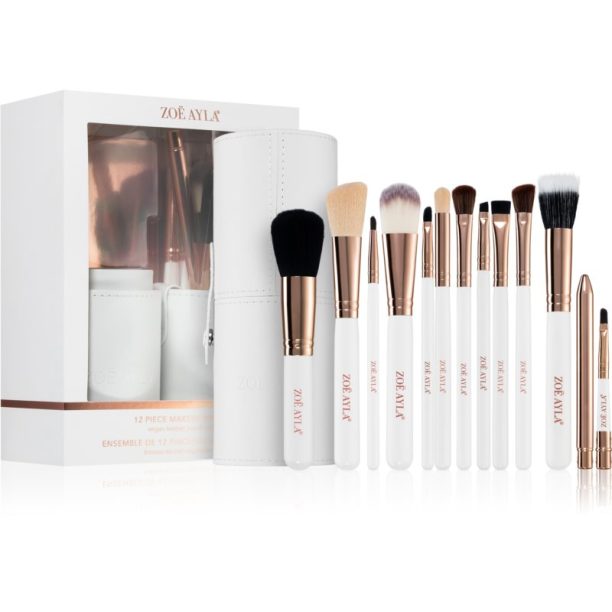 Zoë Ayla Makeup Brush Set 12 Piece комплкет четки с калъф