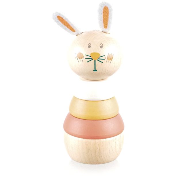 Zopa Wooden Rings Toy animal животно за подреждане от дърво Rabbit 1 бр.