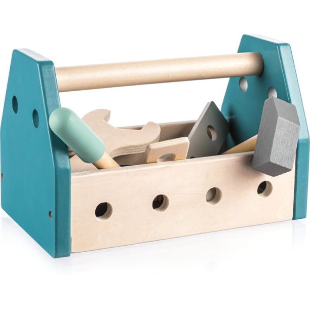 Zopa Wooden Tool Box комплект инструменти Blue 14 бр.