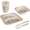 canpol babies Bonjour Paris Set сет за хранене за деца Beige 5 бр.