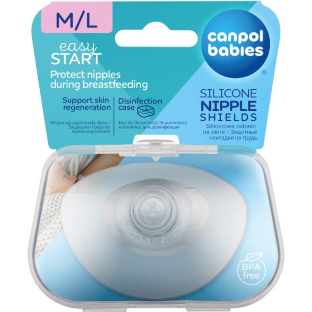 canpol babies EasyStart протектори за зърна размер M/L 2 бр.