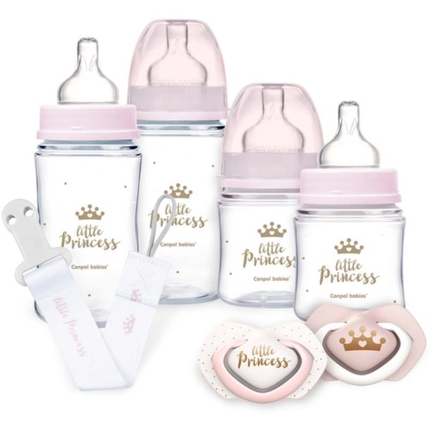 canpol babies Royal Baby Set подаръчен комплект за деца от раждането им Pink 1 бр.