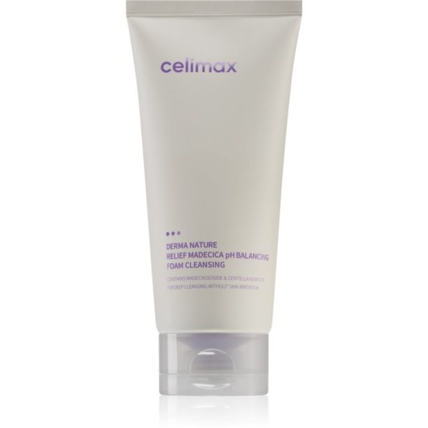 celimax Derma Nature Madecica Успокояваща почистваща пяна за чувствителна кожа със склонност към почервеняване 150 мл.