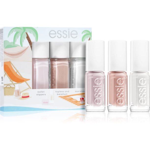 essie Mini Triopack Summer комплект лак за нокти ballet slippers