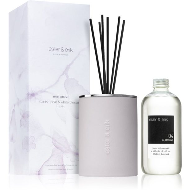 ester & erik room diffuser danish pear & white blossom (no. 04) aроматизиращ дифузер с пълнител 300 мл.