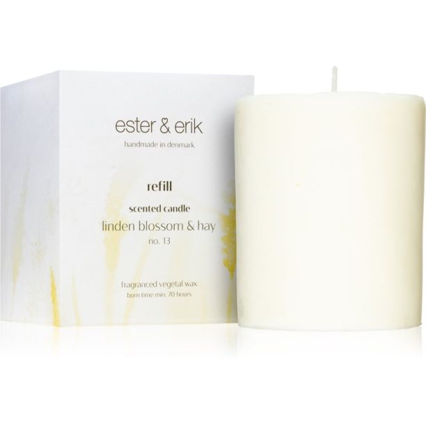 ester & erik scented candle linden blossom & hay (no. 13) ароматна свещ  резервен пълнител 350 гр. на ниска цена