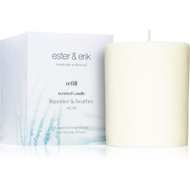 ester & erik scented candle liquorice & heather (no. 81) ароматна свещ  резервен пълнител 350 гр. на ниска цена