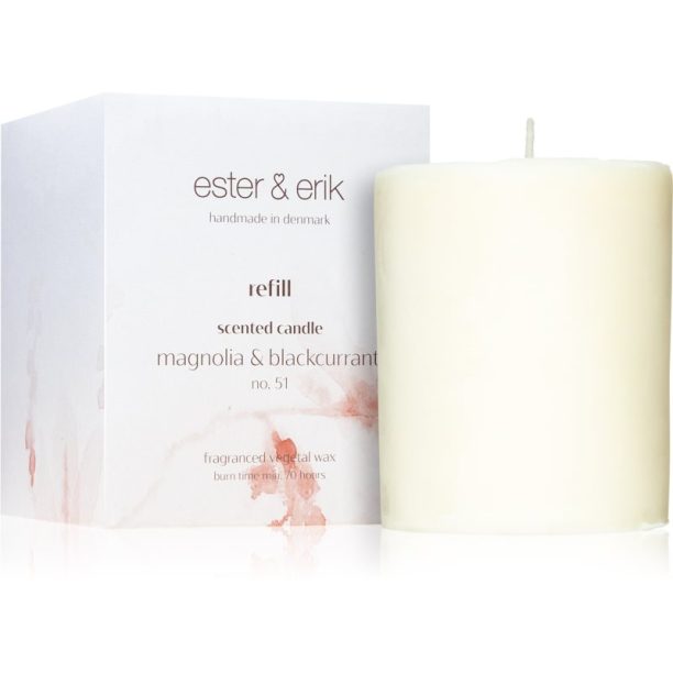 ester & erik scented candle magnolia & blackcurrant (no. 51) ароматна свещ  резервен пълнител 350 гр. на ниска цена