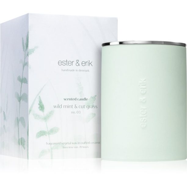 ester & erik scented candle wild mint & cut grass (no. 03) ароматна свещ 350 гр. на ниска цена