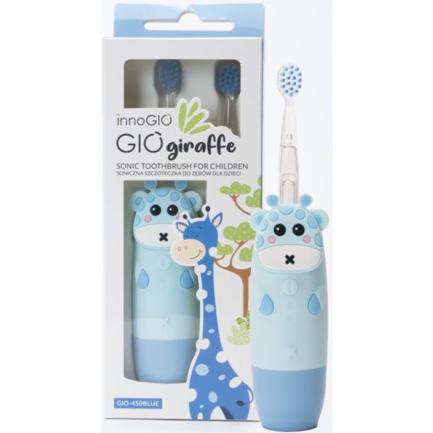 innoGIO GIOGiraffe Sonic Toothbrush четка за зъби за деца Blue 1 бр. на ниска цена