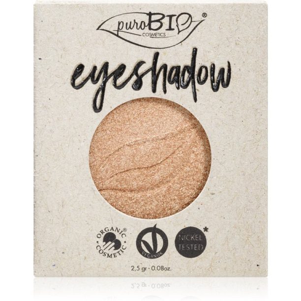 puroBIO Cosmetics Compact Eyeshadows сенки за очи пълнител цвят 01 Sparkling Wine 2