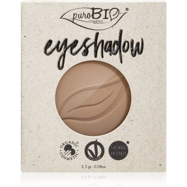 puroBIO Cosmetics Compact Eyeshadows сенки за очи пълнител цвят 02 Dove Gray 2