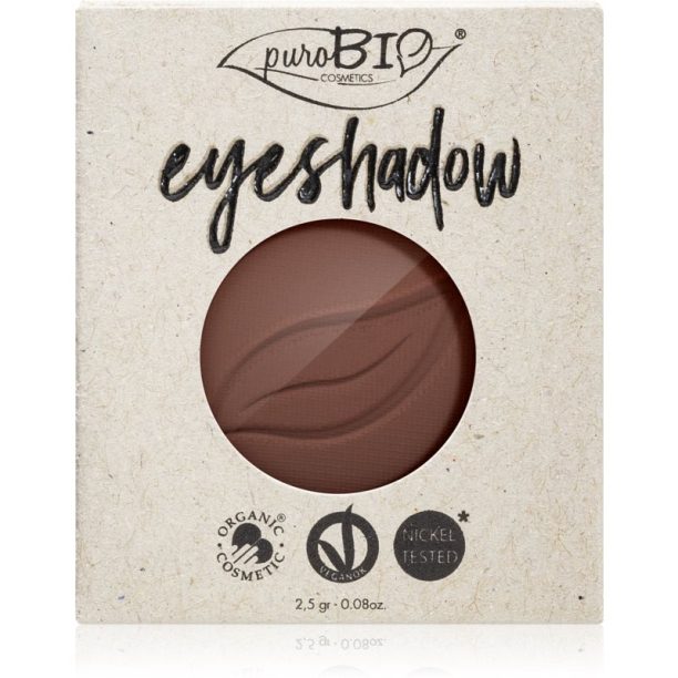 puroBIO Cosmetics Compact Eyeshadows сенки за очи пълнител цвят 03 Brown 2