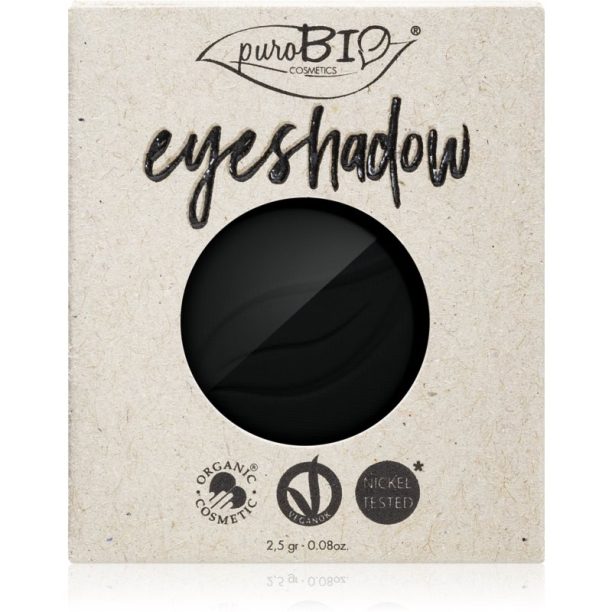 puroBIO Cosmetics Compact Eyeshadows сенки за очи пълнител цвят 04 Black 2