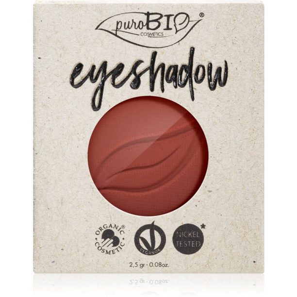 puroBIO Cosmetics Compact Eyeshadows сенки за очи пълнител цвят 13 Marsala 2