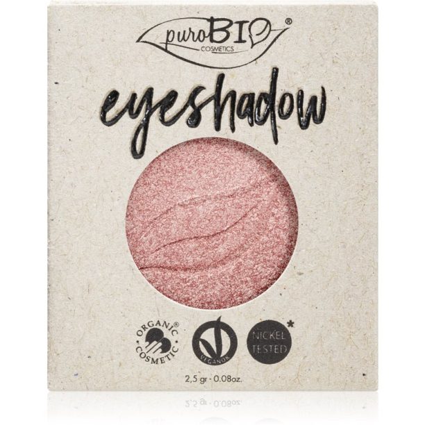 puroBIO Cosmetics Compact Eyeshadows сенки за очи пълнител цвят 25 Pink 2