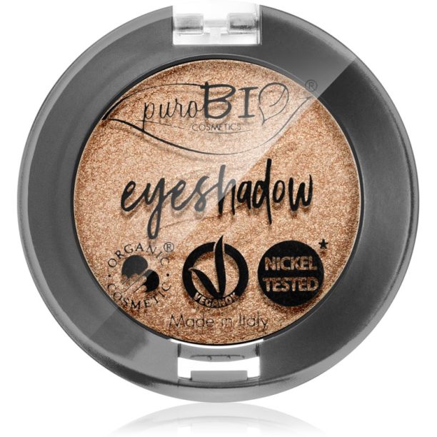 puroBIO Cosmetics Compact Eyeshadows сенки за очи цвят 01 Sparkling Wine 2