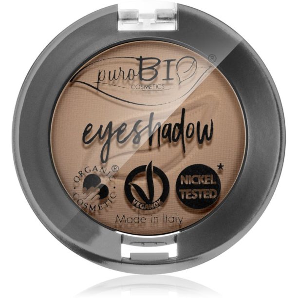 puroBIO Cosmetics Compact Eyeshadows сенки за очи цвят 02 Dove Gray 2