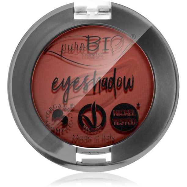 puroBIO Cosmetics Compact Eyeshadows сенки за очи цвят 13 Marsala 2