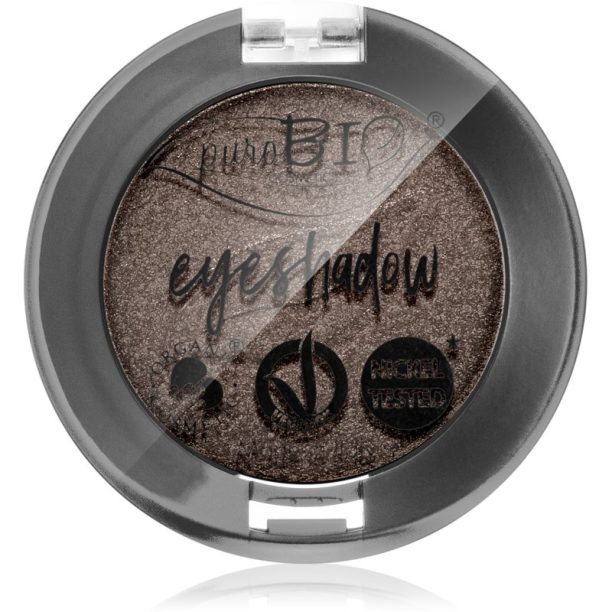 puroBIO Cosmetics Compact Eyeshadows сенки за очи цвят 19 Intense Gray 2