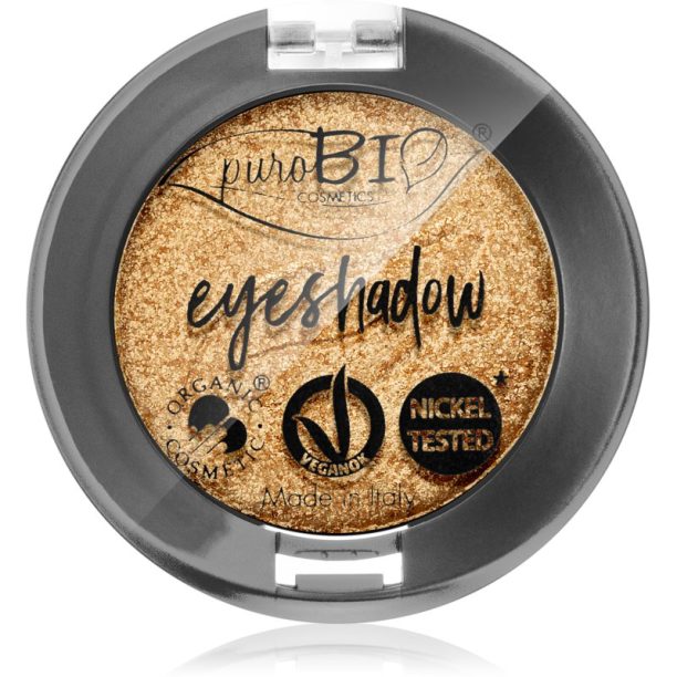 puroBIO Cosmetics Compact Eyeshadows сенки за очи цвят 24 Gold 2