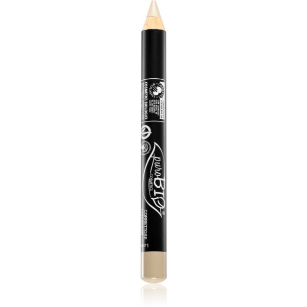 puroBIO Cosmetics Concealer pencil овлажняващ коректор с молив цвят 19 Greenish Green 2