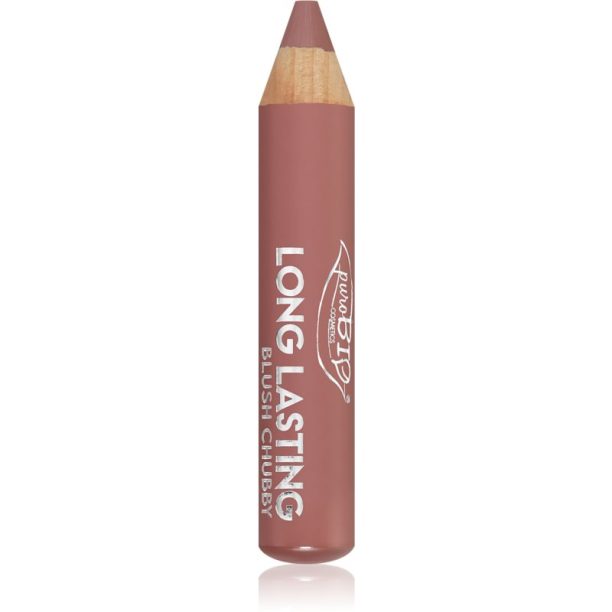 puroBIO Cosmetics Long Lasting Chubby руж с молив цвят 022L Nude 3