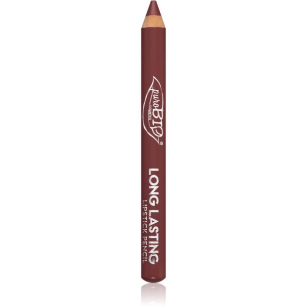 puroBIO Cosmetics Long Lasting Kingsize дълготраен молив за устни цвят 016L Burgundy 3 гр.