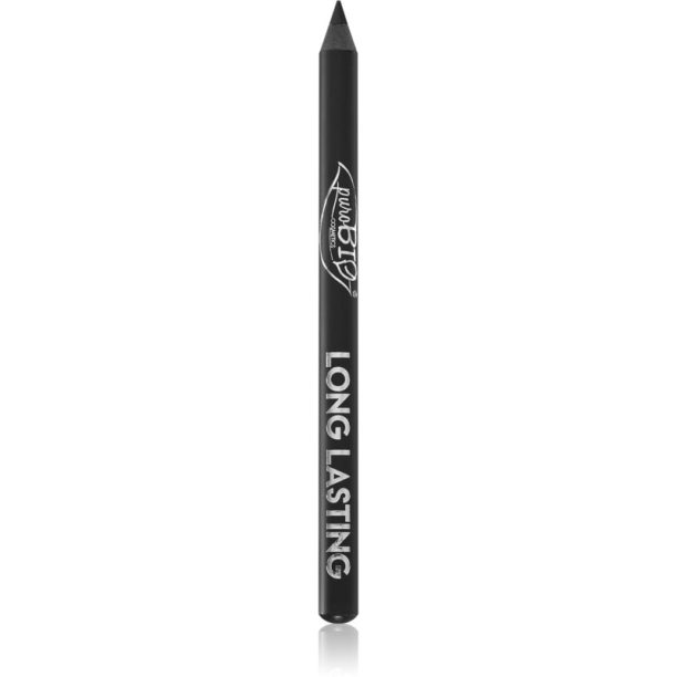 puroBIO Cosmetics Long Lasting дълготраен молив за очи цвят Black 1