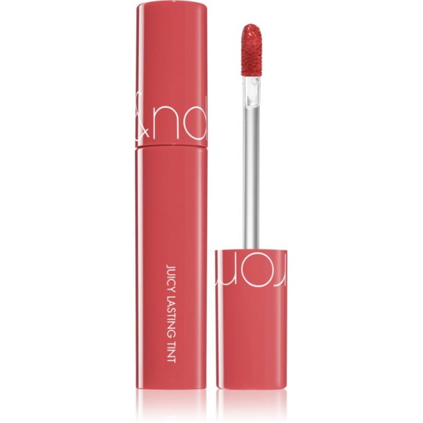 rom&nd Juicy Lasting силно пигментиран блясък за устни цвят 11 Pink Pumpkin 5