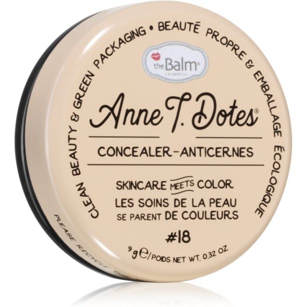 theBalm Anne T. Dotes® Concealer коректор против зачервяване цвят #18 Light - Medium 9 гр.