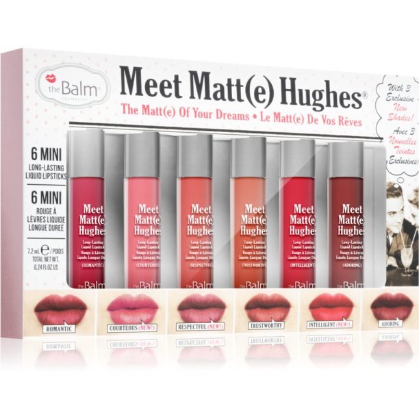 theBalm Meet Matt(e) Hughes Vol. 12 матов комплект за устни