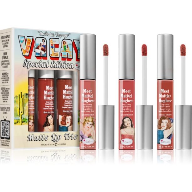 Voyage Vacay Trio theBalm Voyage Vacay Trio матов комплект за устни