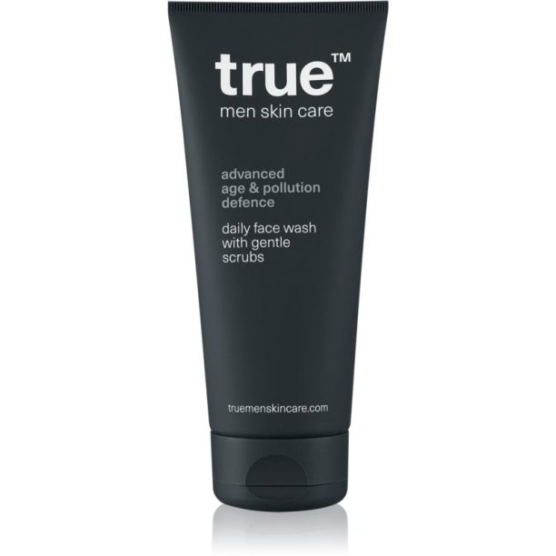 true men skin care Daily face wash with gentle scrubs ексфолиращ почистващ гел за мъже 200 мл.