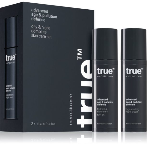 true men skin care Day & night complete skin care set комплект за грижа за лице  дневен и нощен за мъже