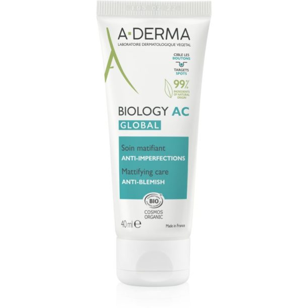 A-Derma Biology матираща грижа за лице 40 мл.