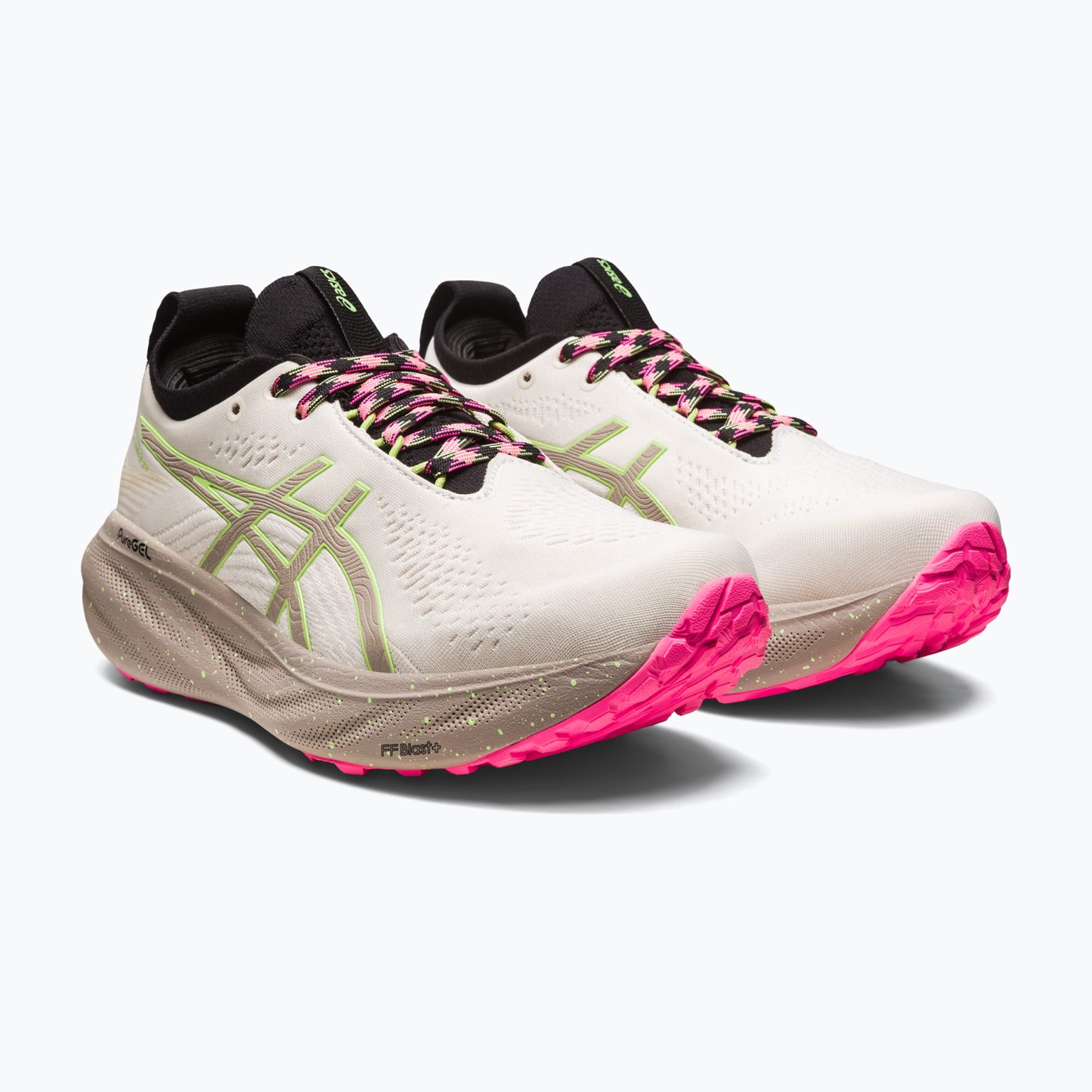 ASICS Gel-Nimbus 25 TR природна баня/лимонено зелено дамски обувки за бягане