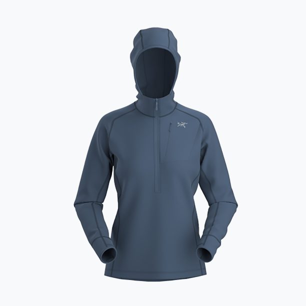 Arc'teryx дамски суитшърт за трекинг Delta Half Zip Hoody blue 29606