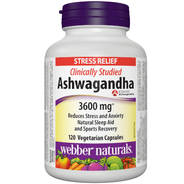 Ashwaganda / Ашваганда 300 mg x 120 капсули Webber Naturals на ниска цена