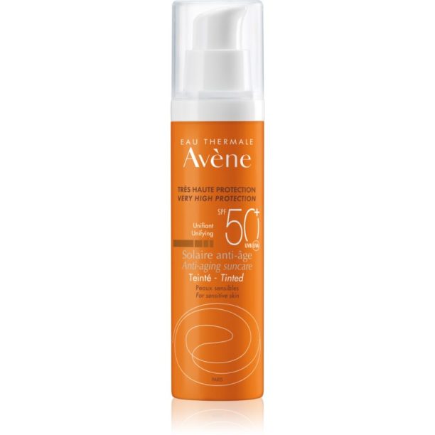 Avène Sun Anti-Age защитен тониращ крем за лице SPF 50+ 50 мл.