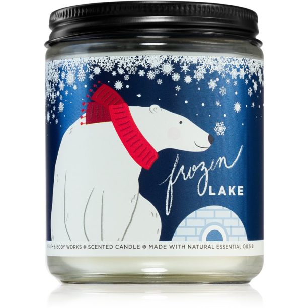 Bath & Body Works Frozen Lake ароматна свещ 198 гр.