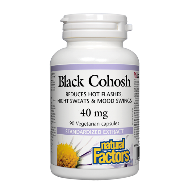 Black Cohosh/ Гроздовиден ресник 40 mg х 90 капсули Natural Factors на ниска цена