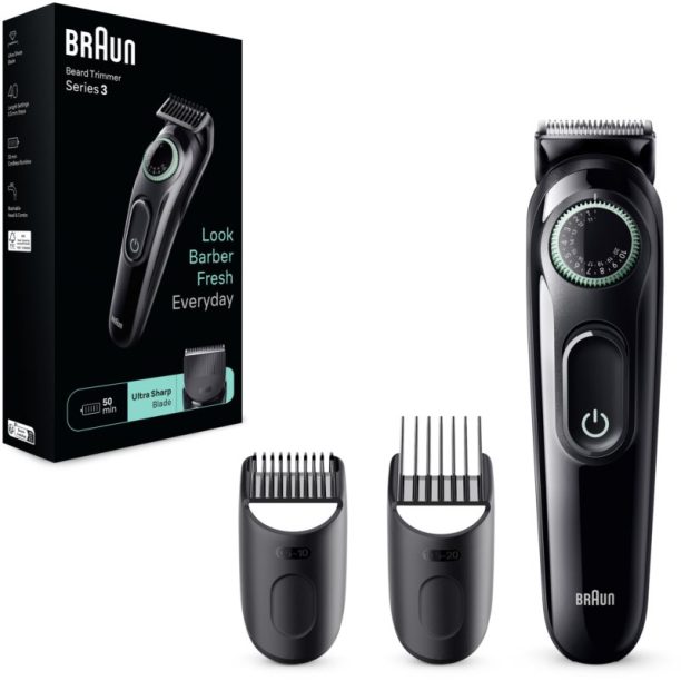 Braun Beard Trimmer BT3 машинка за подстригване на брада за мъже