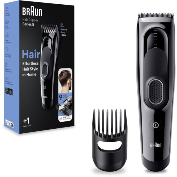 Braun Hair Clipper HC5 машинка за подстригване на коса със сменяеми приставки