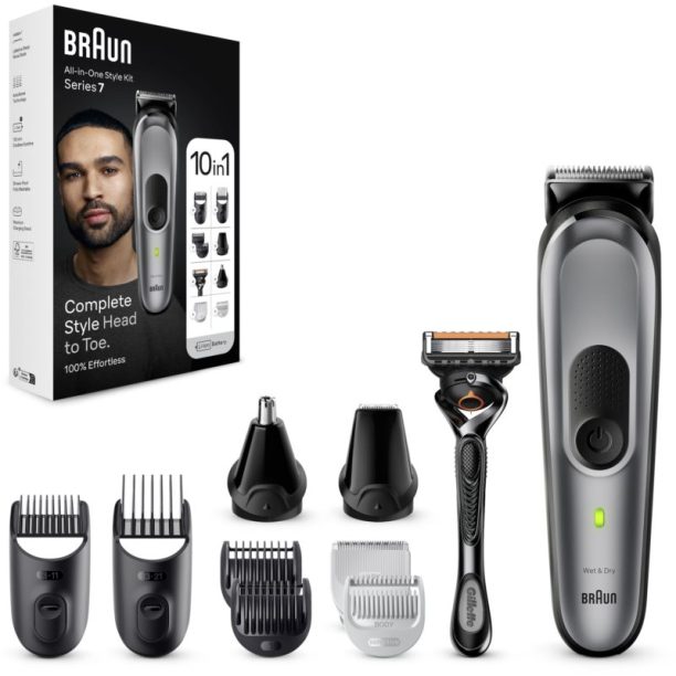 Braun Multi-Grooming-Kit 7 мултифункционален тример за коса