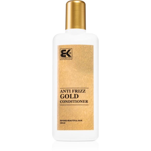 Brazil Keratin Gold Anti Frizz Conditioner балсам в спрей без отмиване за непокорна коса 300 мл.