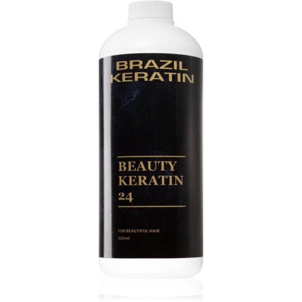 Brazil Keratin Keratin Treatment 24 специална заздравяваща грижа за изглаждане и възстановяване на увредена коса 550 мл.